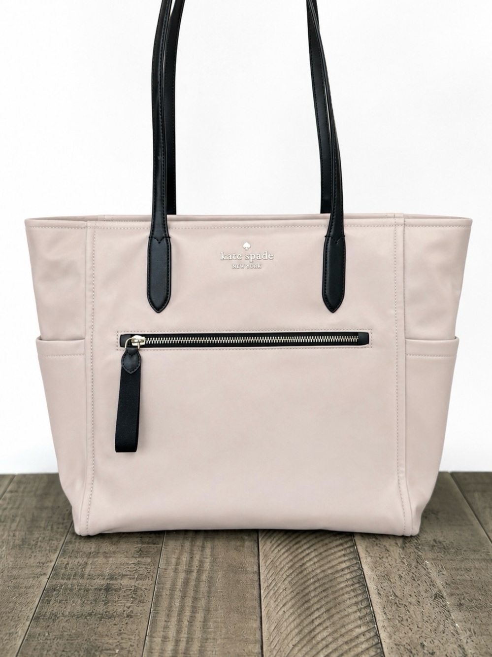 Kate Spade Chelsea Large Beige Tote Satchel Diaper Work Travel Bag